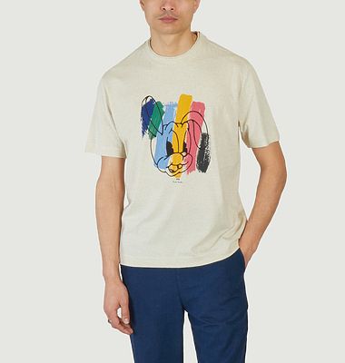 T-Shirt mit Rabbit-Print