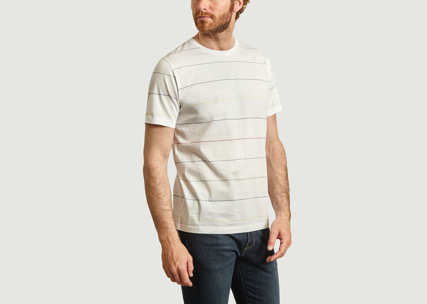T-shirt rayé en coton - PS by PAUL SMITH