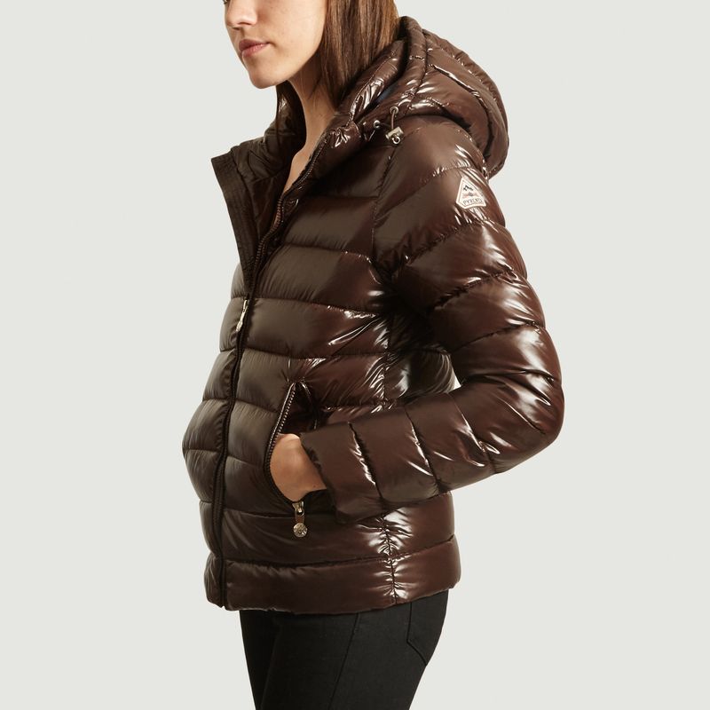 Spoutnic Shiny hooded short down jacket - Pyrenex