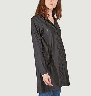 A-Line waterproof mid-length jacket