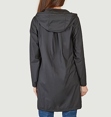 A-Line waterproof mid-length jacket