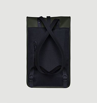 Large coated canvas backpack
