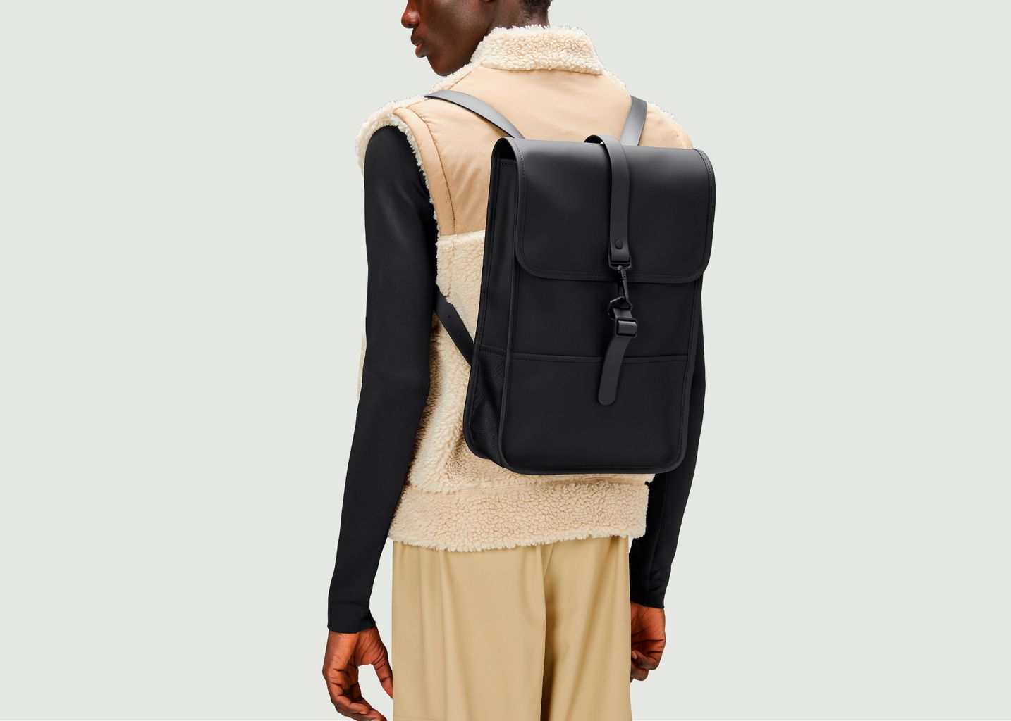 Mini backpack in coated canvas - Rains