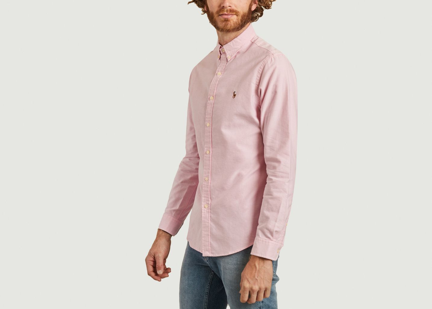 Chemise ajustée siglée en coton Oxford - Polo Ralph Lauren