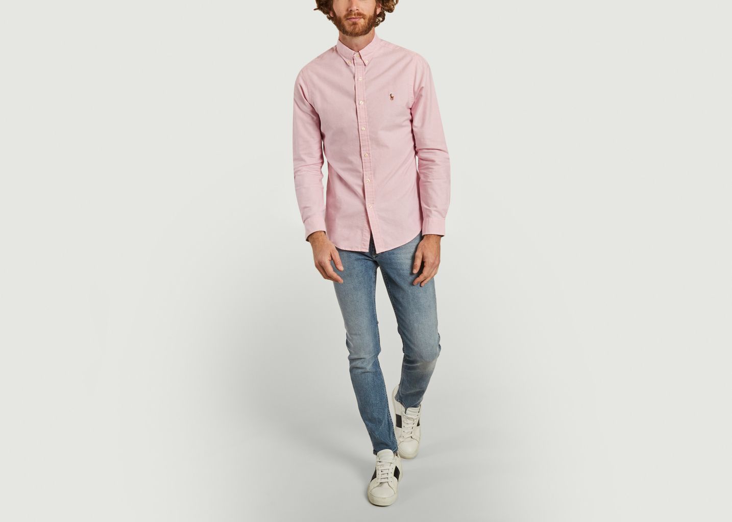 Chemise ajustée siglée en coton Oxford - Polo Ralph Lauren