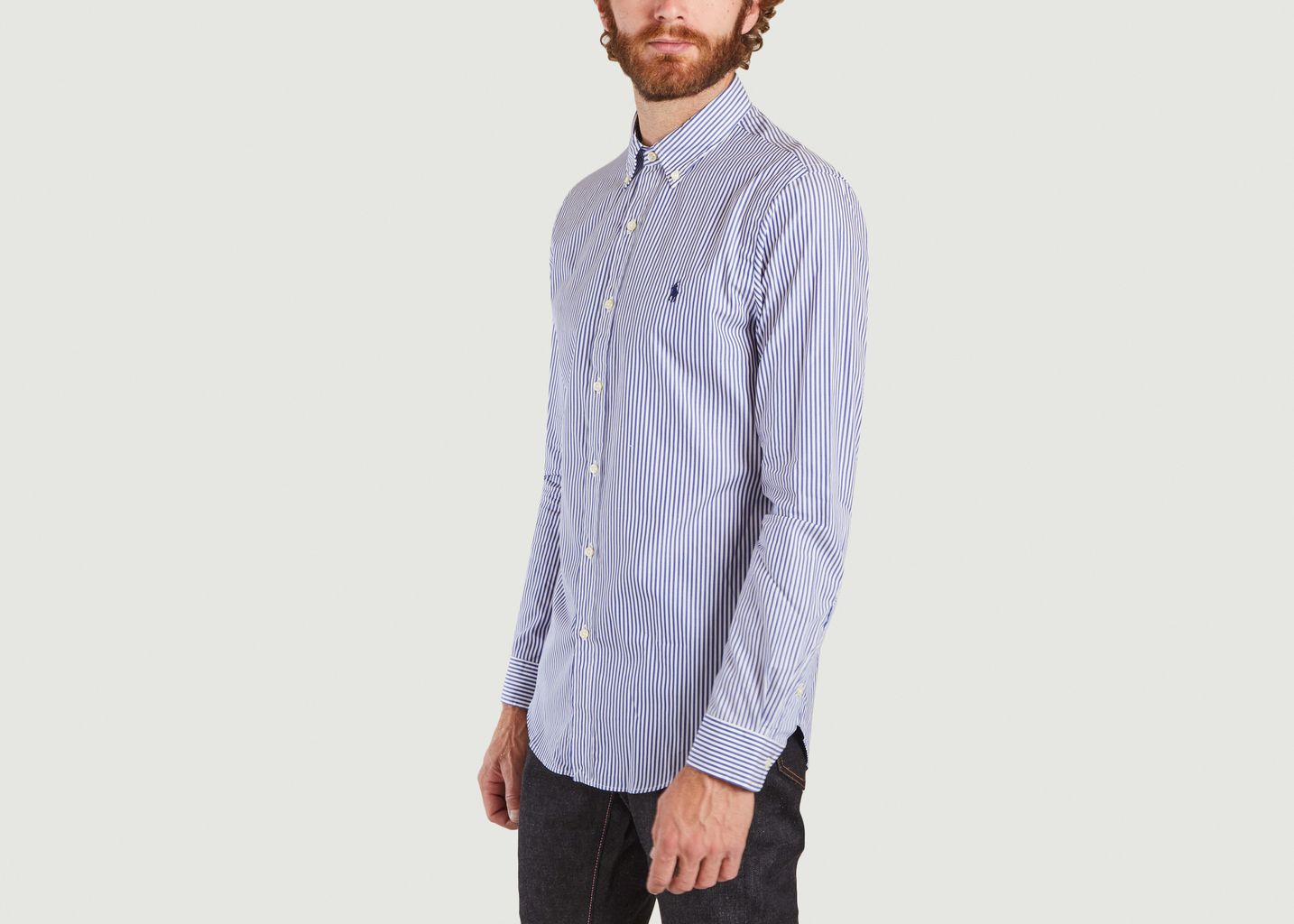 Chemise Poplin Rayée Slim Fit - Polo Ralph Lauren