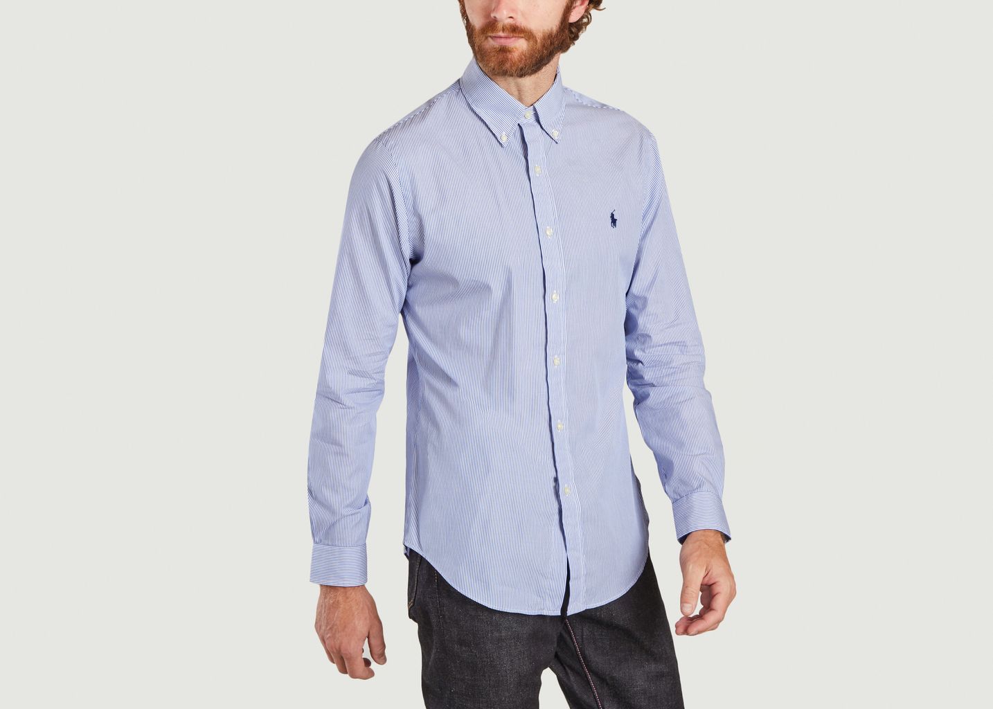 Chemise Poplin Rayée Slim Fit - Polo Ralph Lauren