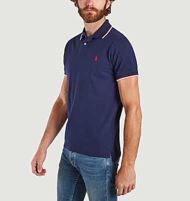 Polo shirt with contrasting edges