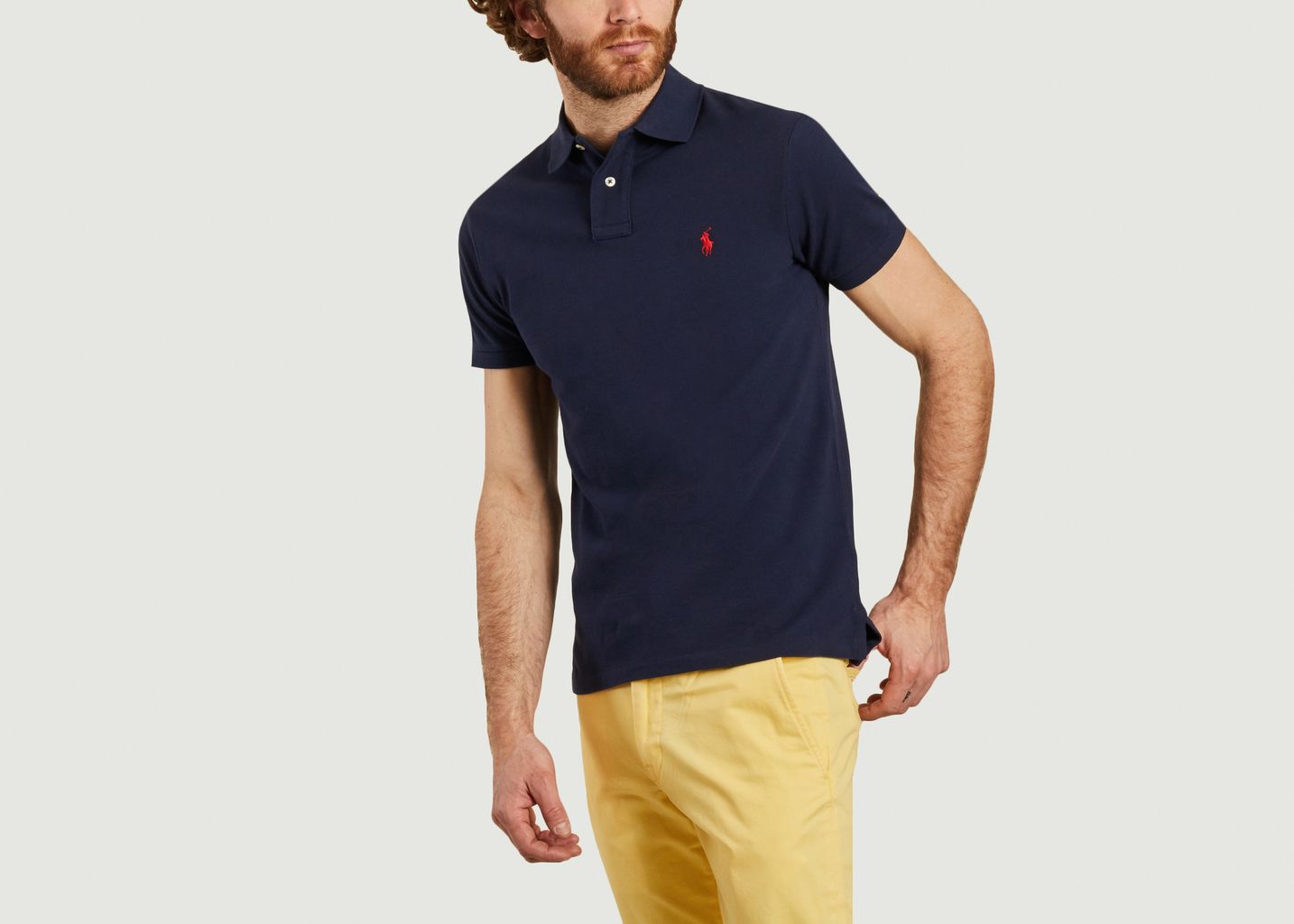 Tailliertes Baumwoll-Piqué-Poloshirt - Polo Ralph Lauren