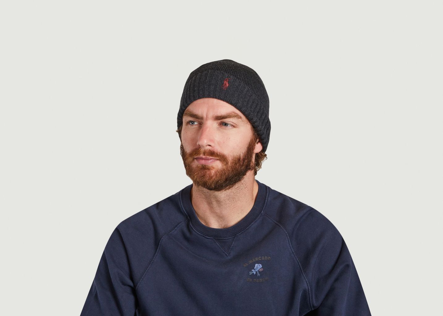 Bonnet brodé en laine - Polo Ralph Lauren