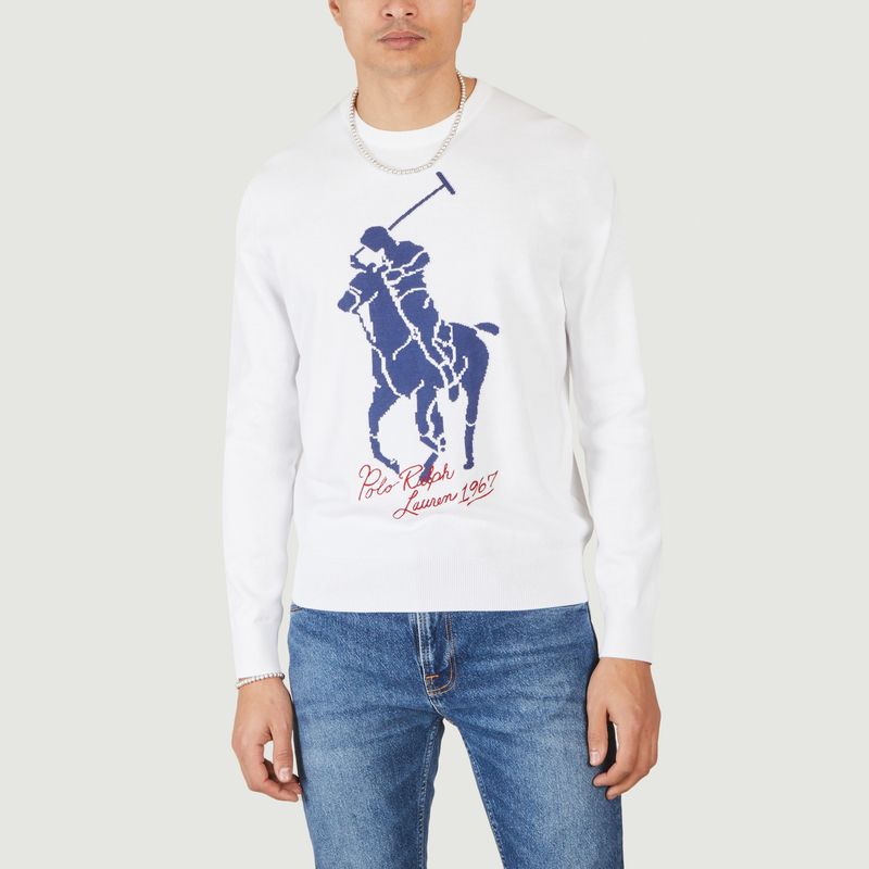 Gerader Pullover aus Baumwolle Big Pony - Polo Ralph Lauren
