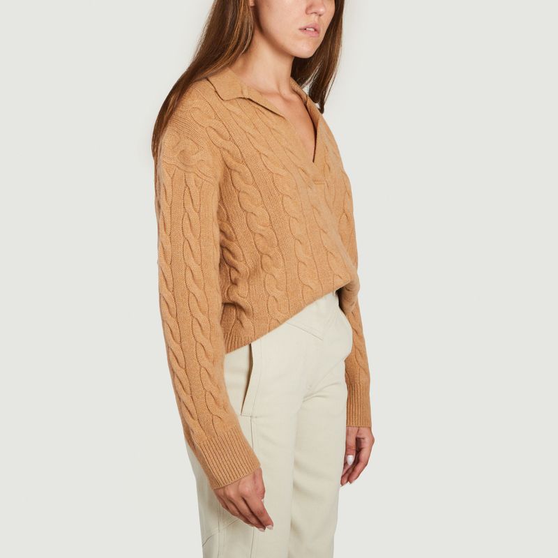 Wool-cashmere v-neck sweater Camel Polo Ralph Lauren | L'Exception