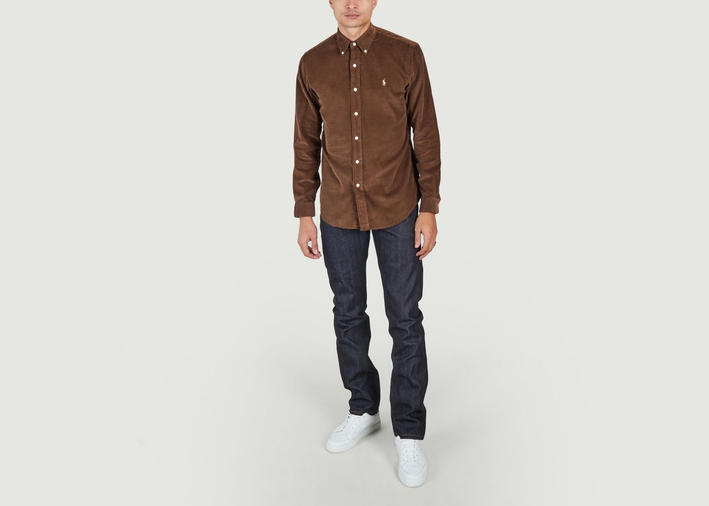 Fitted corduroy shirt with logo - Polo Ralph Lauren