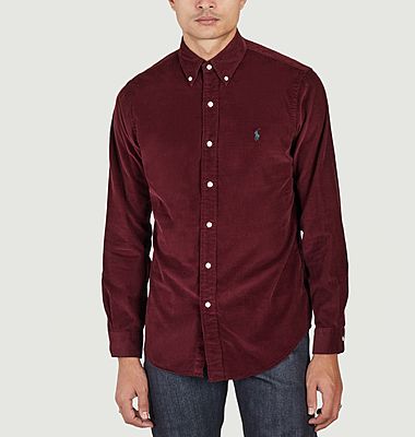 Fitted corduroy shirt