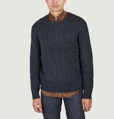 Wool and cashmere twist sweater