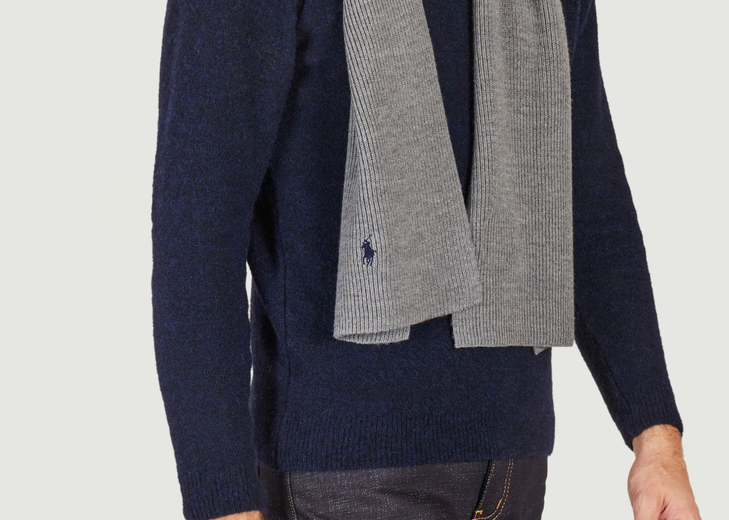 Echarpe siglée en laine mérinos - Polo Ralph Lauren
