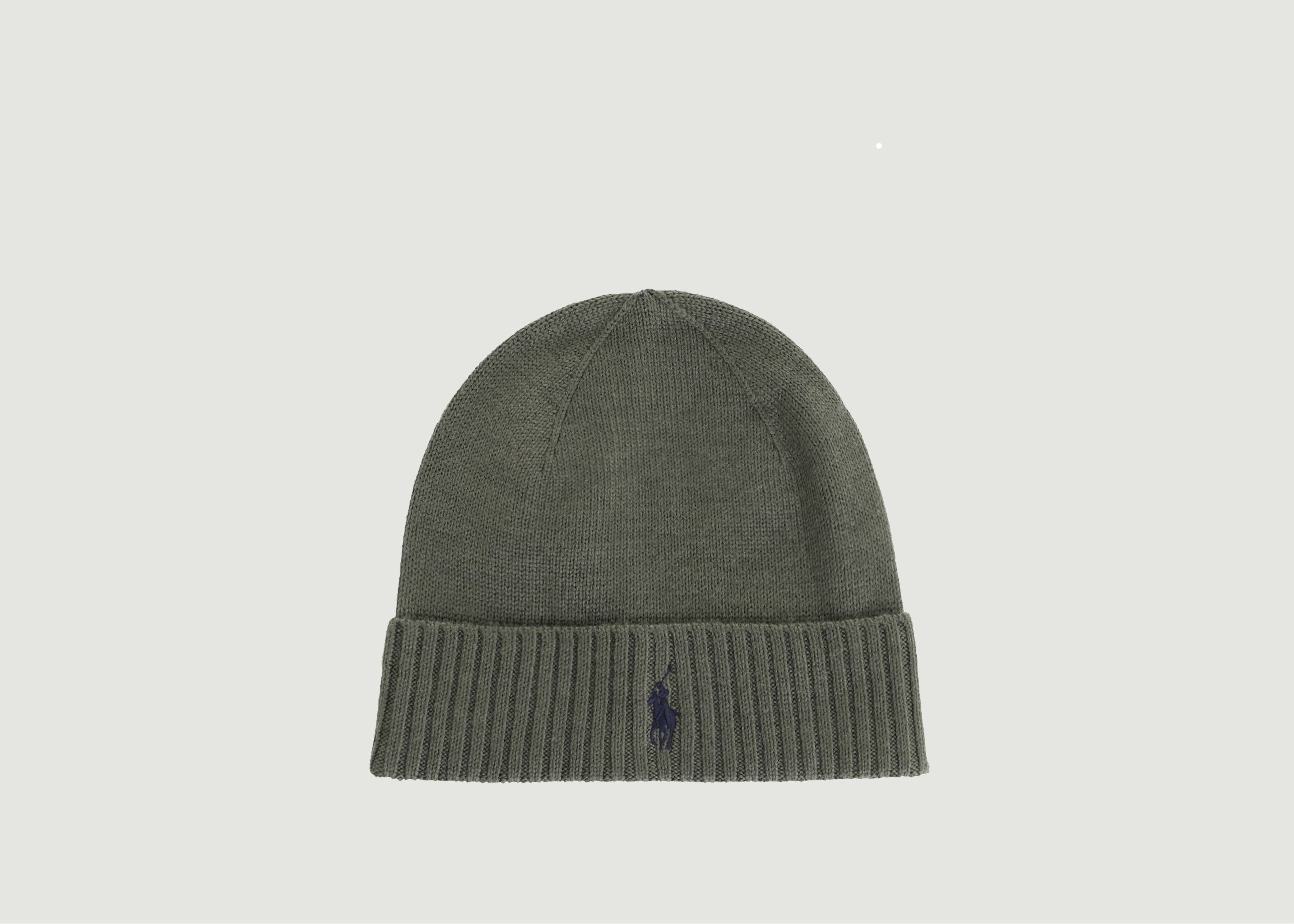 Signed merino wool beanie Olive Polo Ralph Lauren | L'Exception
