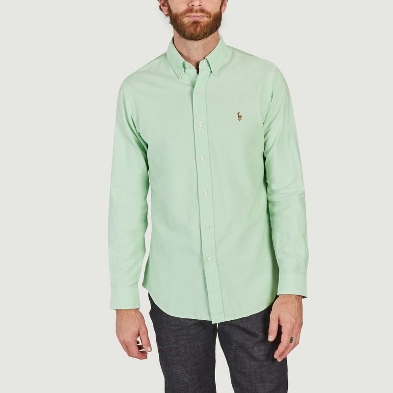 Oxford cotton shirt with logo - Polo Ralph Lauren