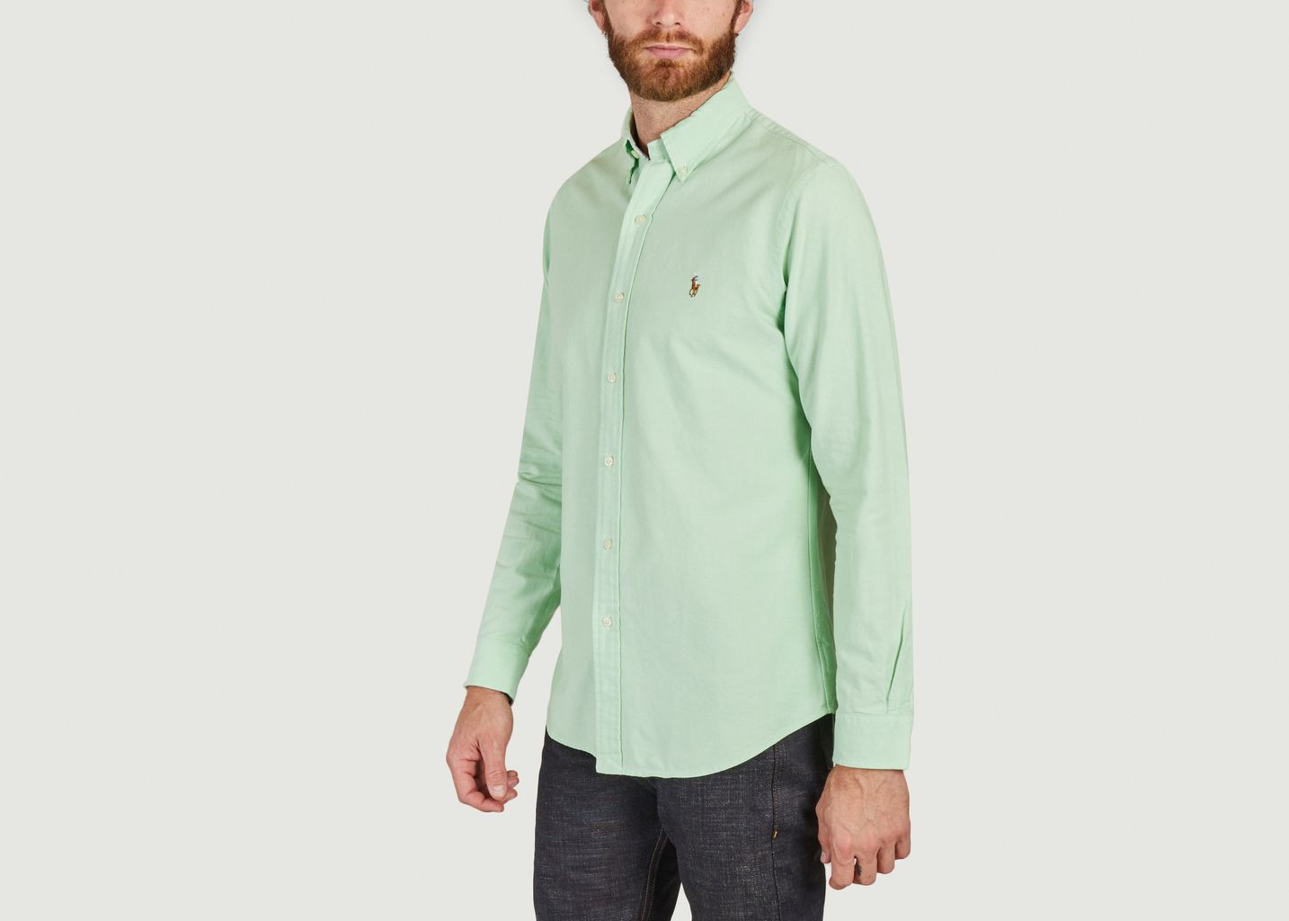 Oxford-Baumwoll-Shirt mit Logo - Polo Ralph Lauren