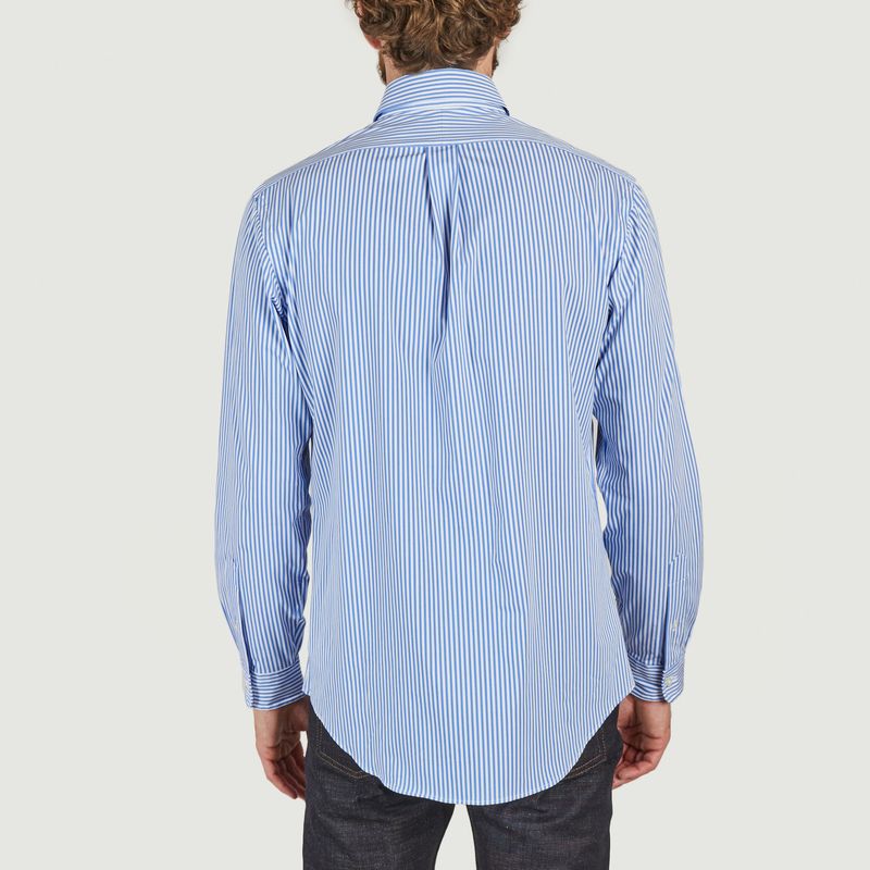 Eng anliegendes gestreiftes Hemd aus Stretch-Popeline - Polo Ralph Lauren