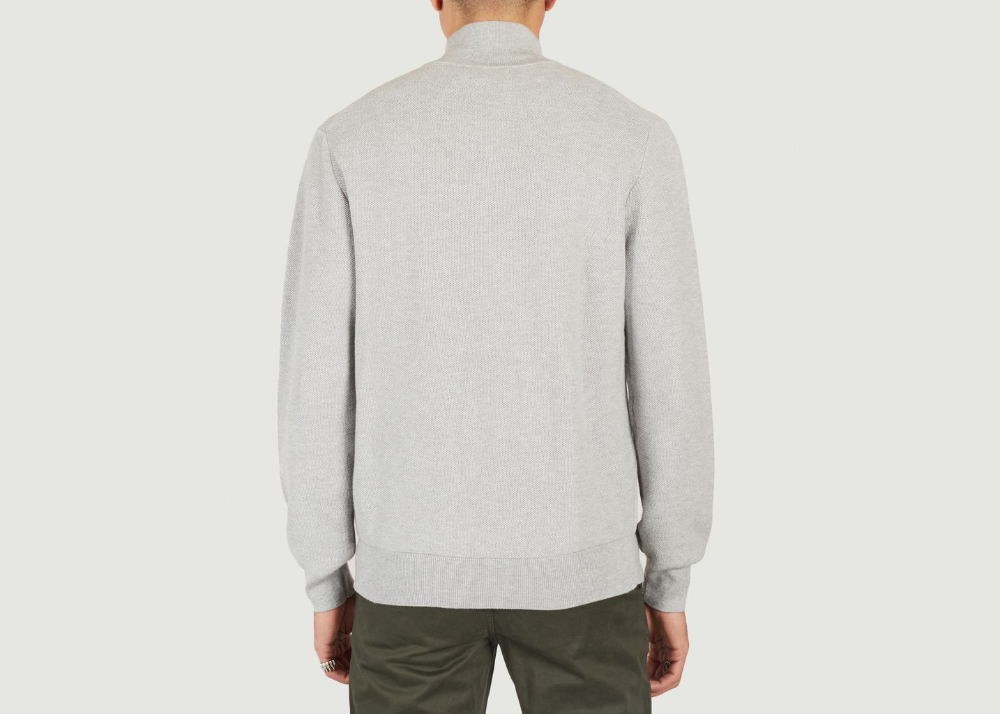 Halb-Zipper-Pullover aus Baumwoll-Piqué - Polo Ralph Lauren