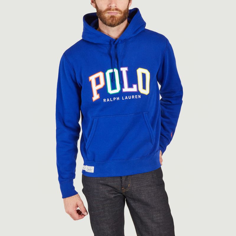 RL logo fleece hoodie Blue Polo Ralph Lauren | L'Exception