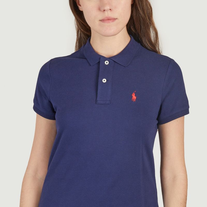 Polo Ralph Lauren icon logo pique polo dress in navy