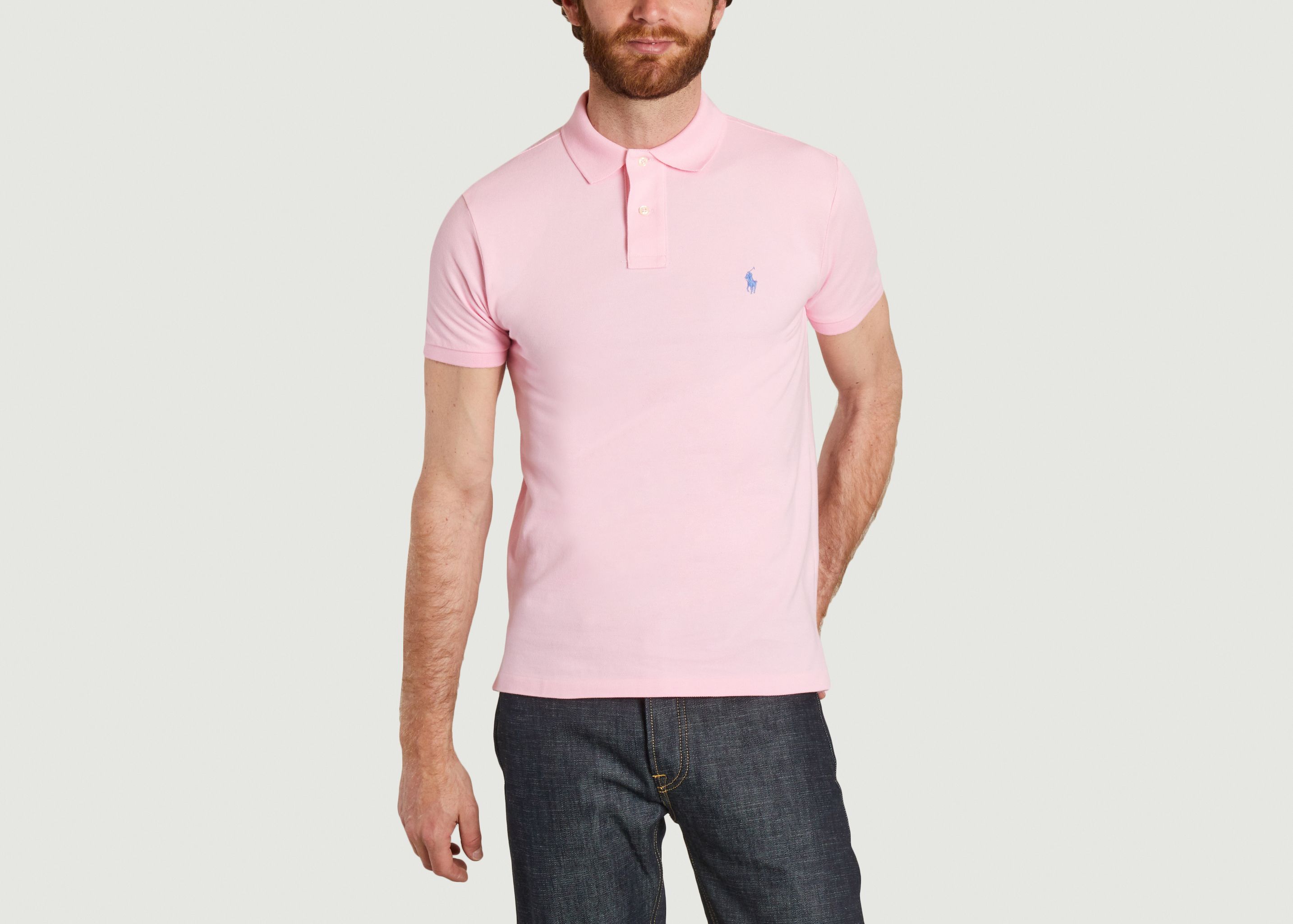 Slim-fit polo shirt in piqué cotton - Polo Ralph Lauren