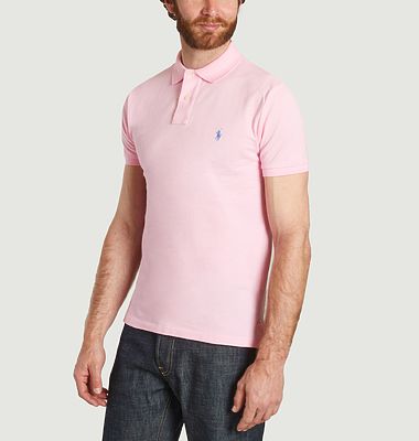 Slim-fit polo shirt in piqué cotton