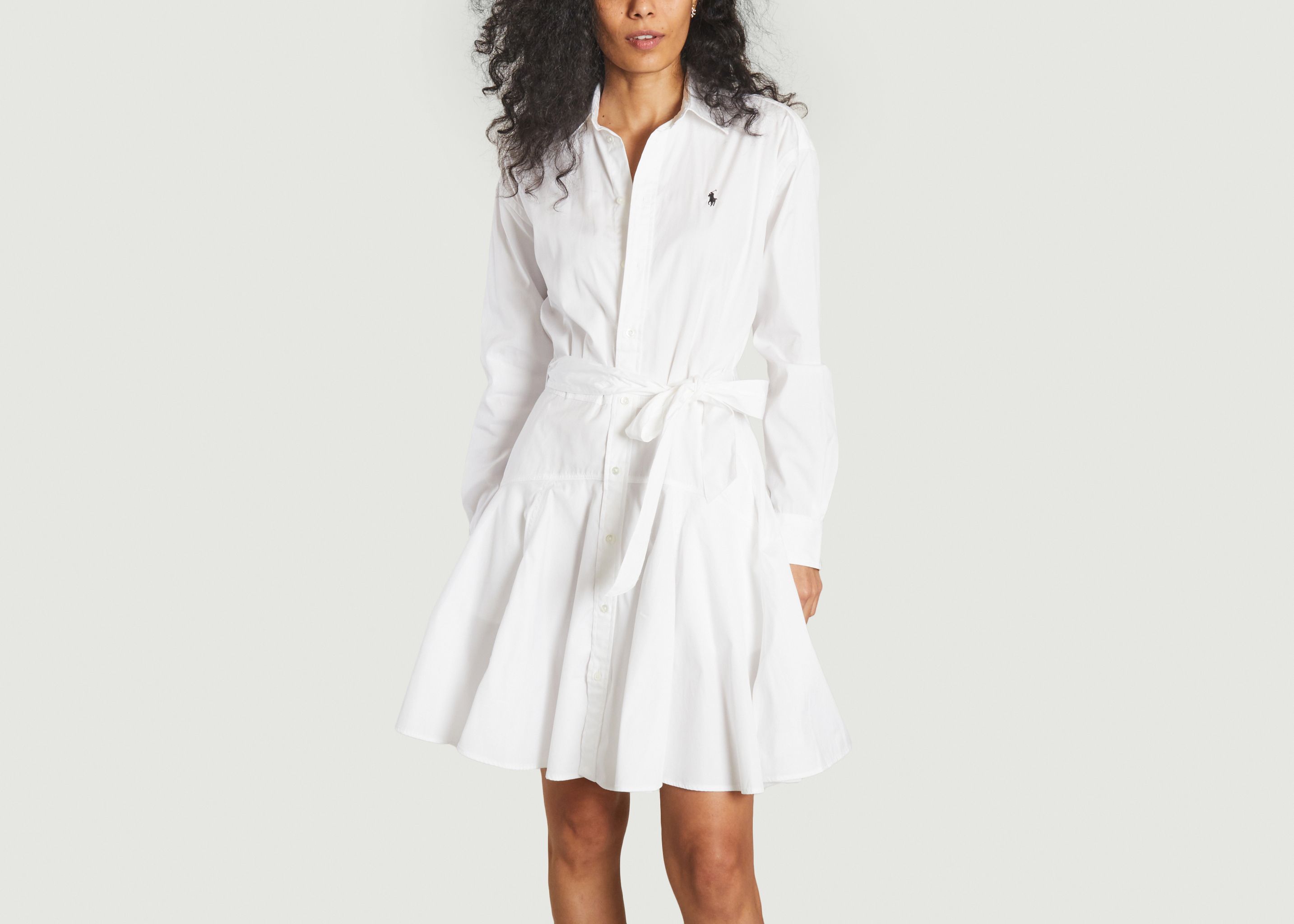Cotton shirt dress with panels - Polo Ralph Lauren