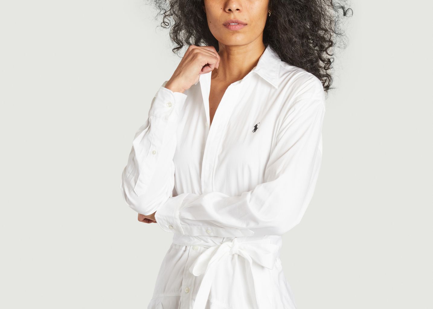Robe-chemise à pans en coton - Polo Ralph Lauren
