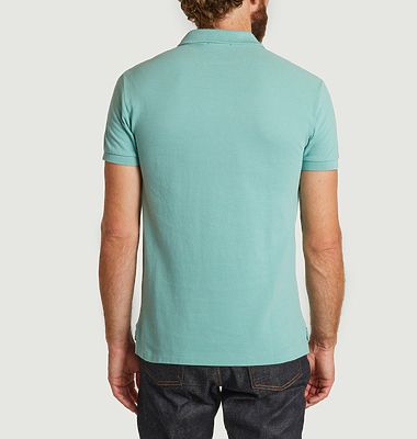 Slim-fit polo shirt in piqué cotton