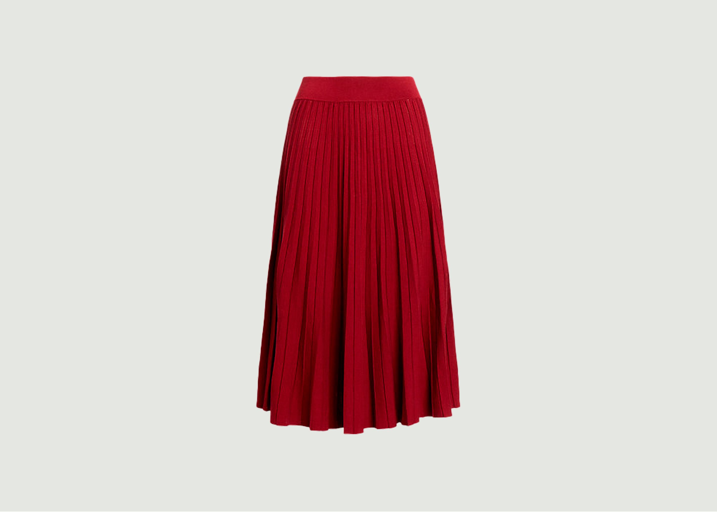 Pleated cotton midi skirt  - Polo Ralph Lauren