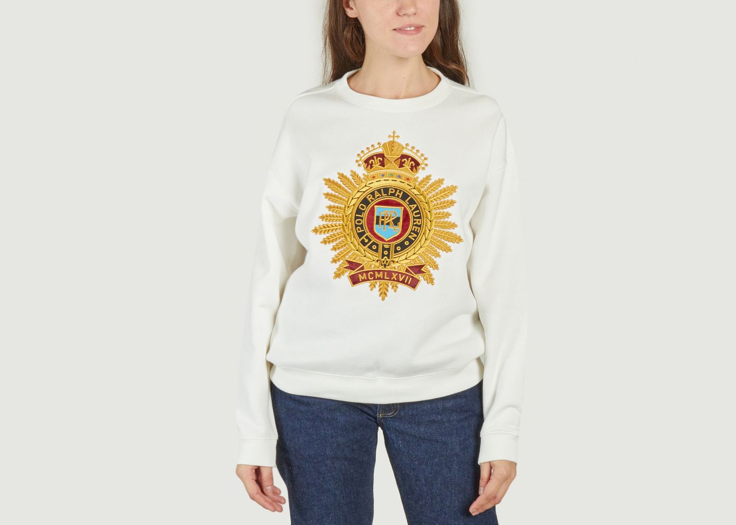 Sweatshirt aus Fleece mit Wappen - Polo Ralph Lauren