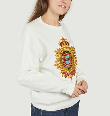 Sweatshirt aus Fleece mit Wappen