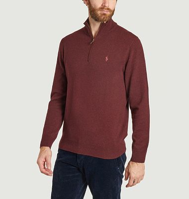 Sweatshirt mit halbem Reißverschluss
