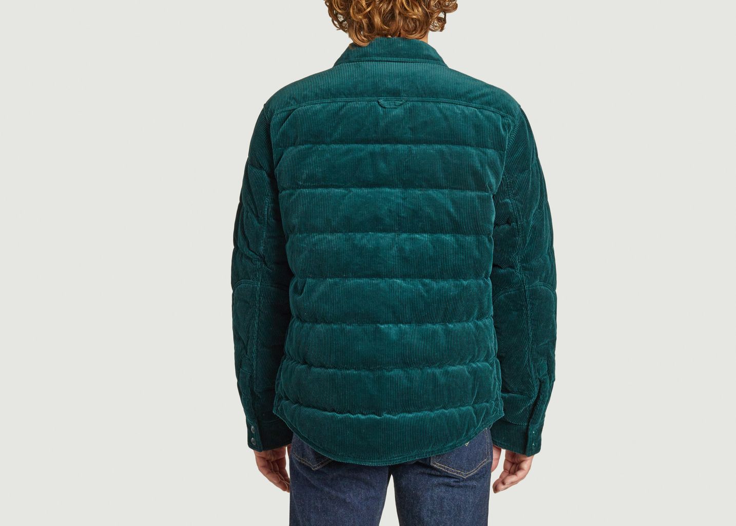 Polo Ralph Lauren Quilted Corduroy Down Jacket College Green