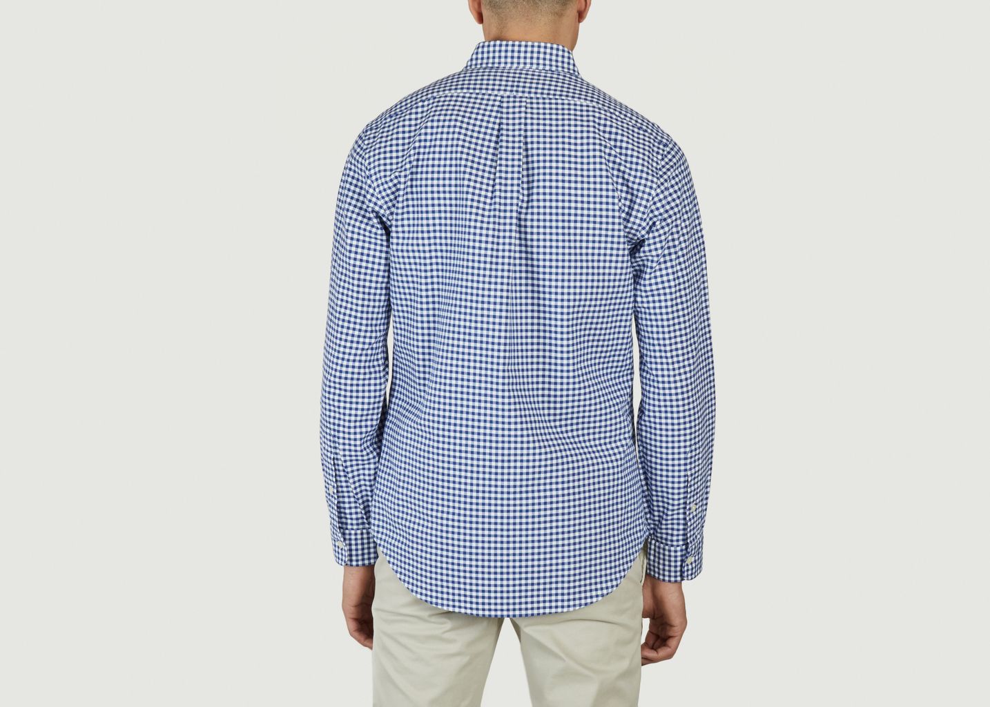 Chemise droite en coton Oxford à petits carreaux - Polo Ralph Lauren