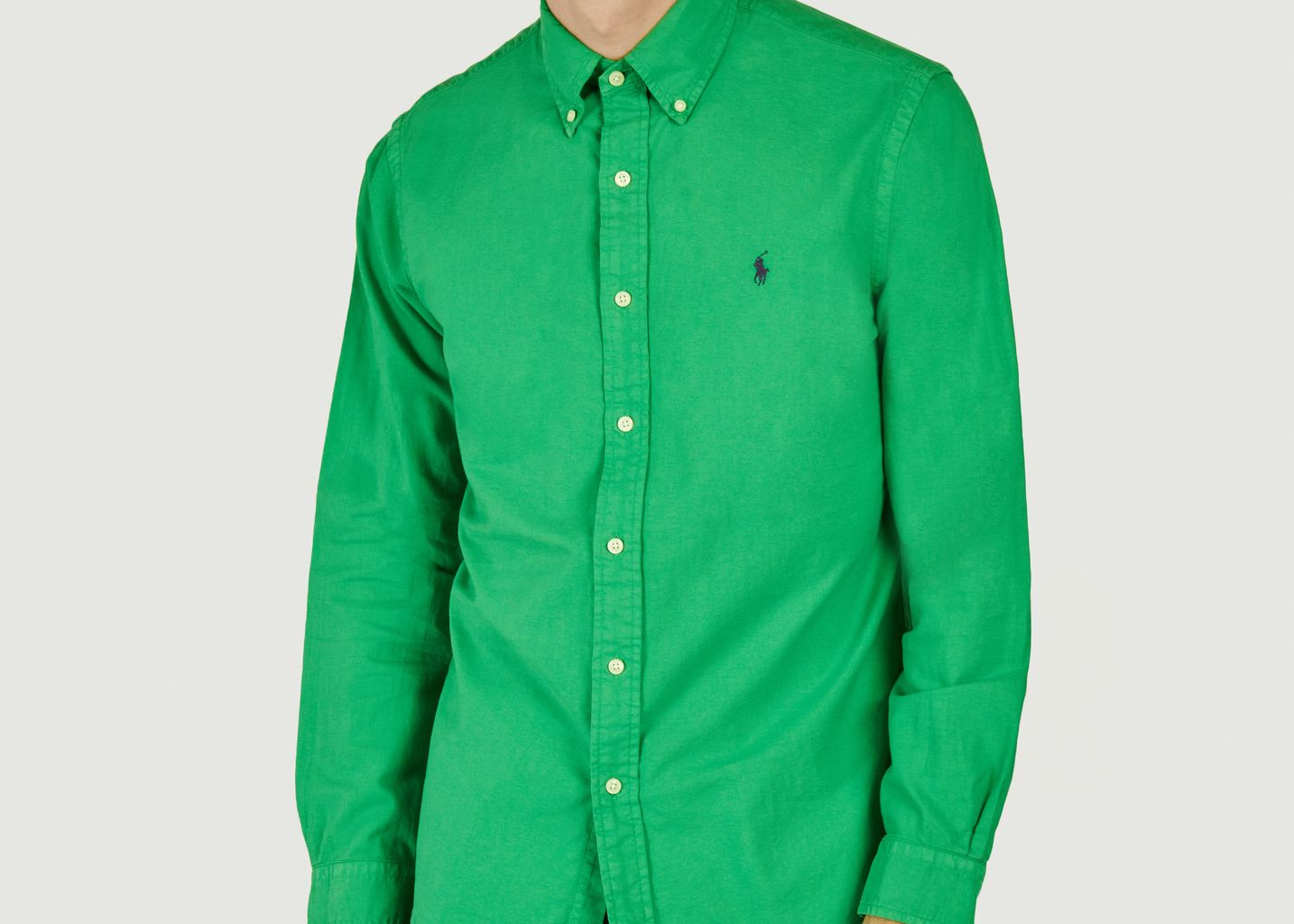 Oxford Slim Fit Piece Dyed Shirt - Polo Ralph Lauren