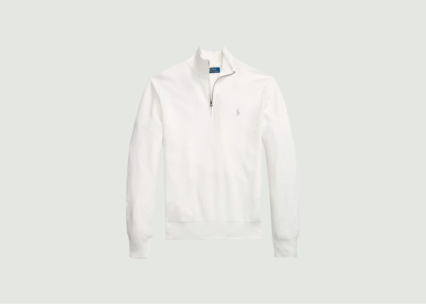 Half-zip sweater in piqué cotton - Polo Ralph Lauren
