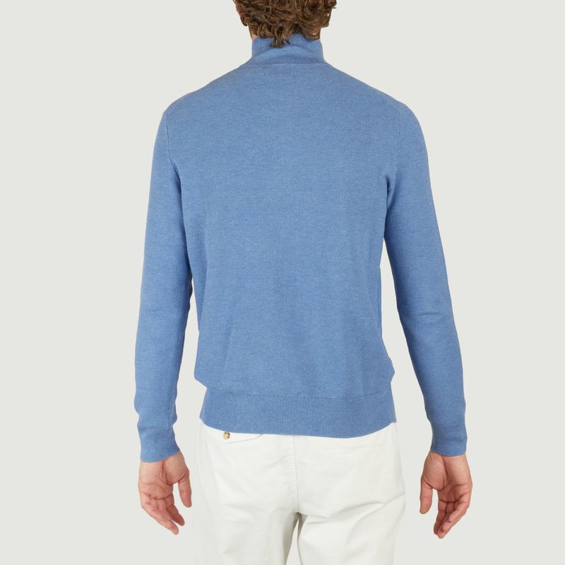 Pull demi-zippé en coton piqué - Polo Ralph Lauren
