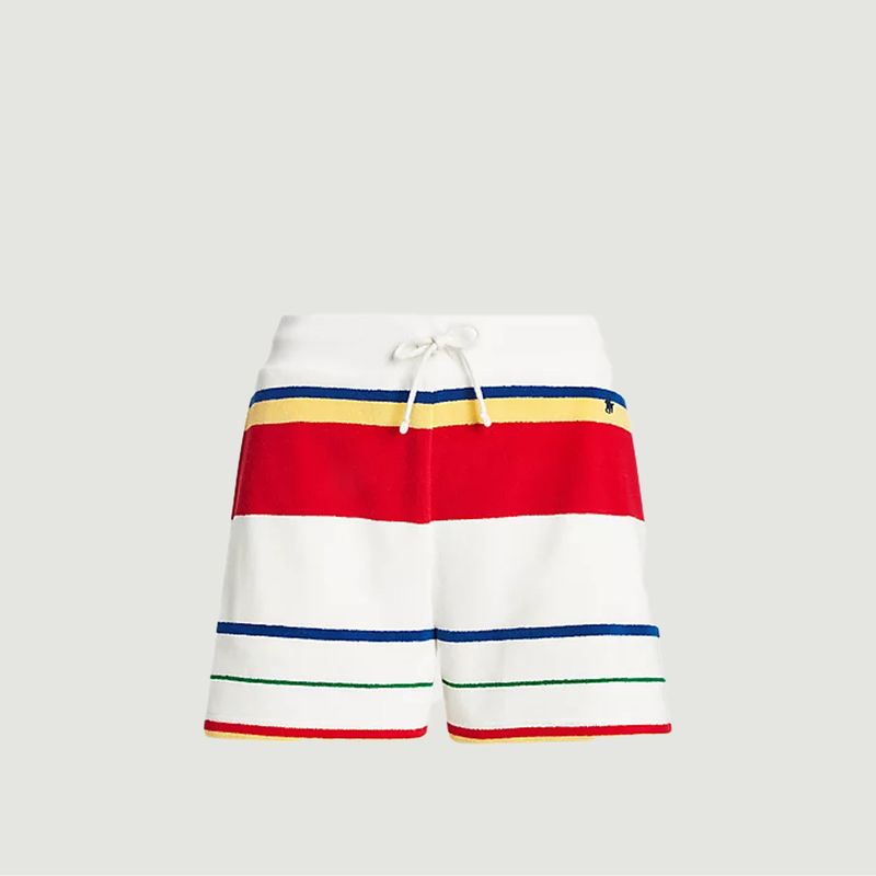 Striped Terry Cotton Shorts - Polo Ralph Lauren