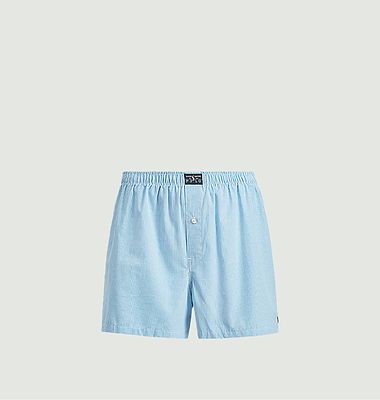 Woven windowpane boxer shorts