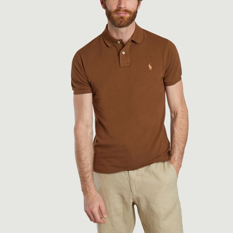 Cotton pique slim-fit polo shirt - Polo Ralph Lauren