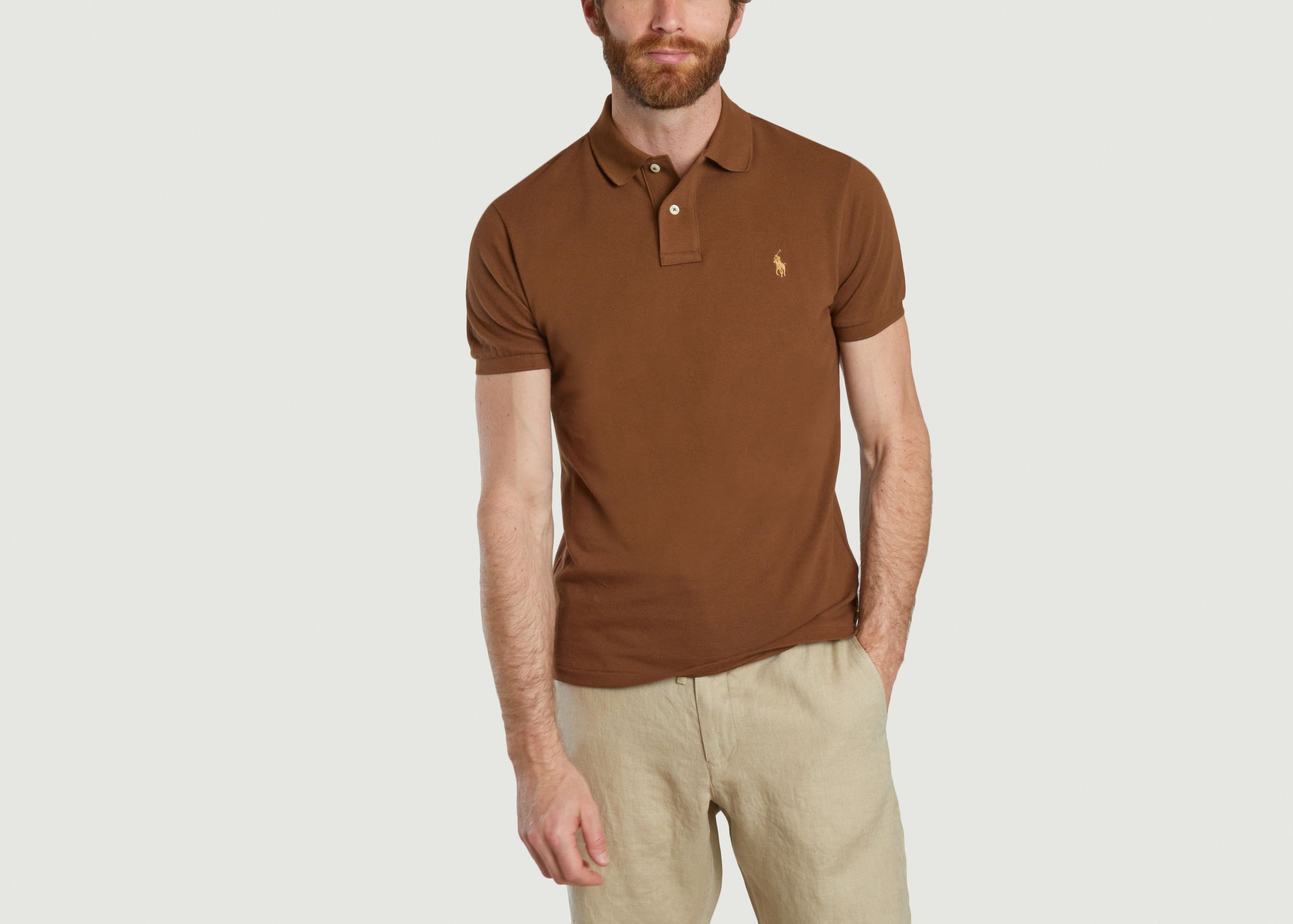 Cotton pique slim-fit polo shirt - Polo Ralph Lauren