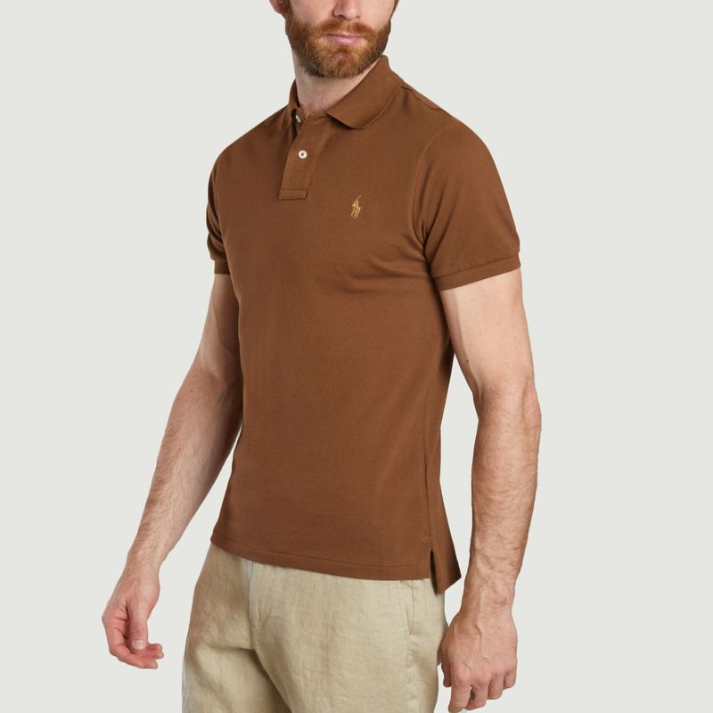 Cotton pique slim-fit polo shirt - Polo Ralph Lauren