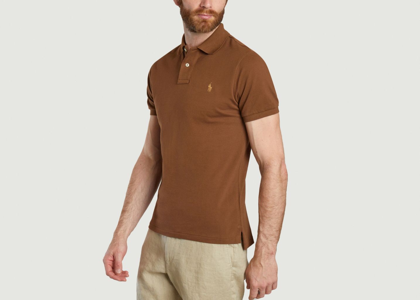 Cotton pique slim-fit polo shirt - Polo Ralph Lauren