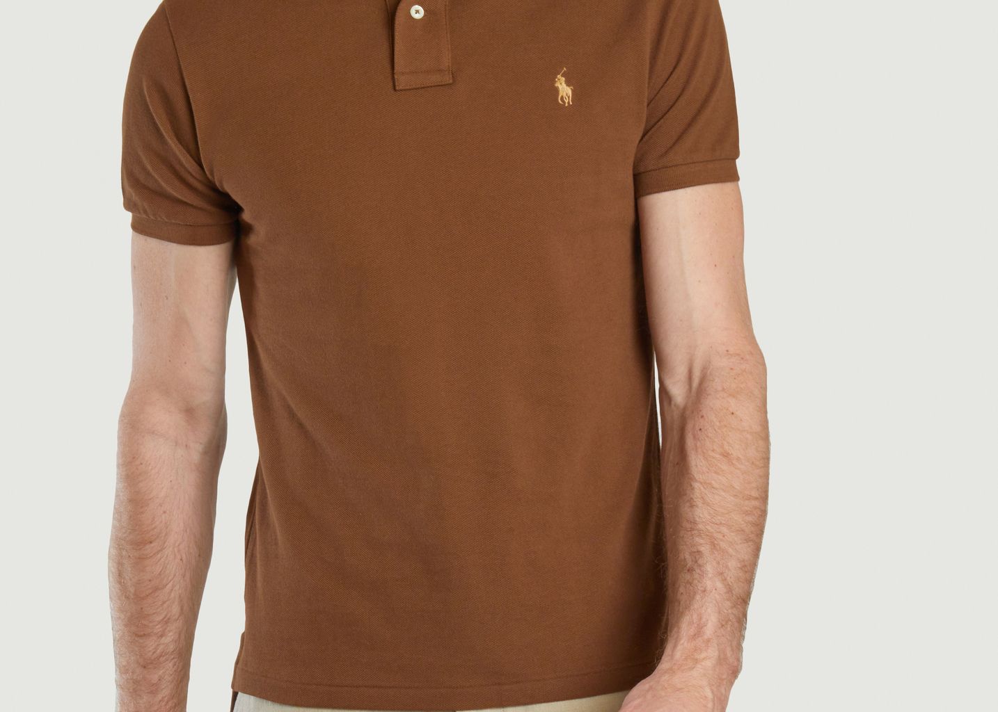 Cotton pique slim-fit polo shirt - Polo Ralph Lauren