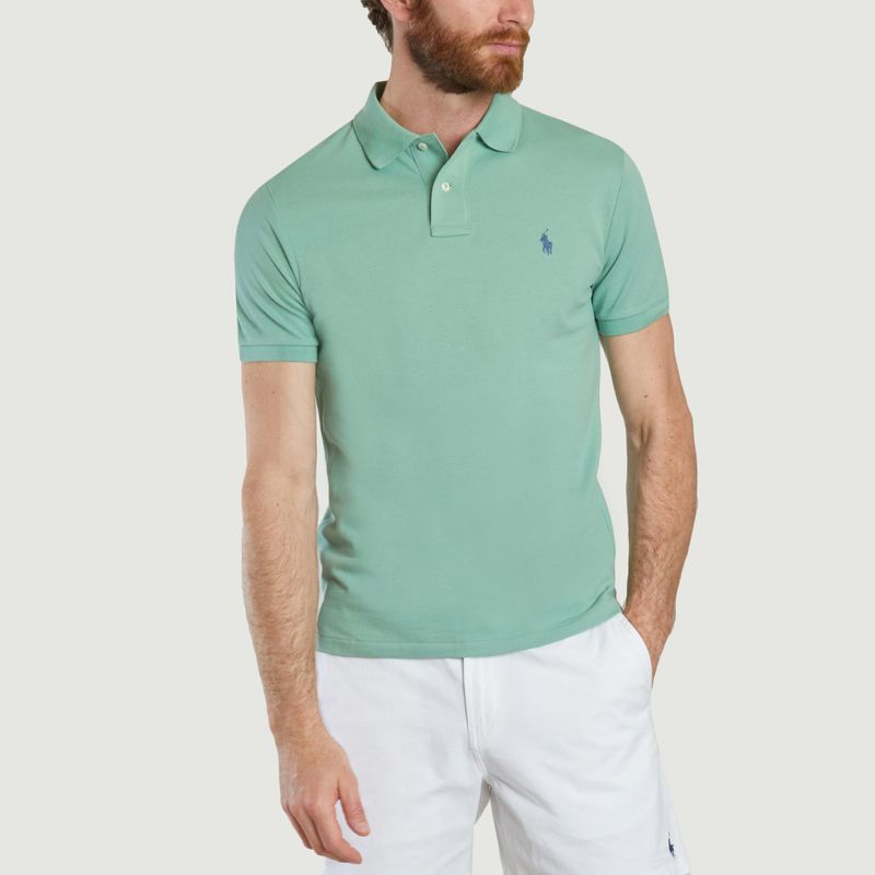 Cotton pique slim-fit polo shirt - Polo Ralph Lauren