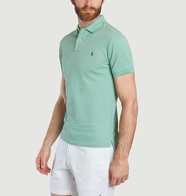 Cotton pique slim-fit polo shirt